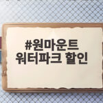 원마운트 워터파크 할인
