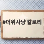 더위사냥 칼로리