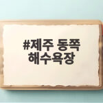 제주 동쪽 해수욕장 여름 물놀이 추천 제주 동쪽 해수욕장