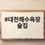 대천해수욕장 술집