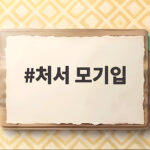 처서 모기입