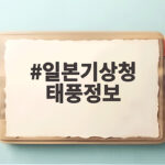 일본기상청 태풍정보